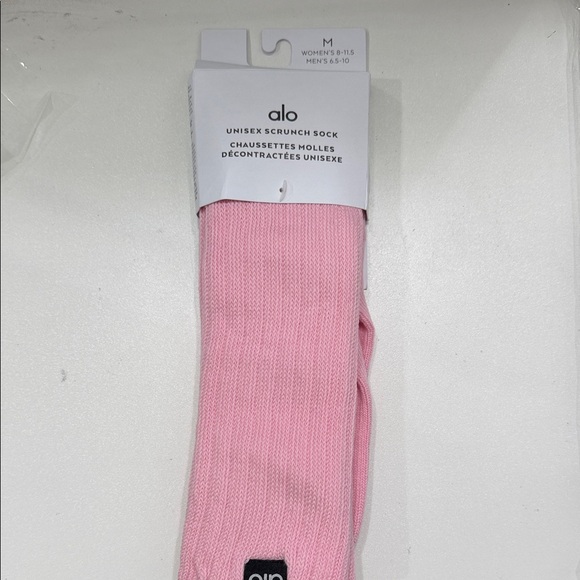 ALO Yoga Sweet Pink Scrunch Sock - Picture 4 of 6